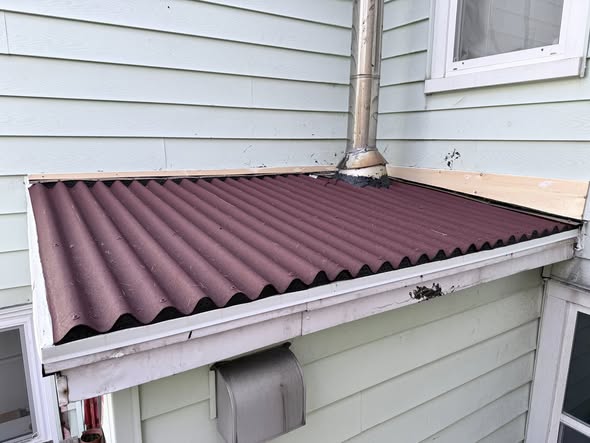 After image of roof work