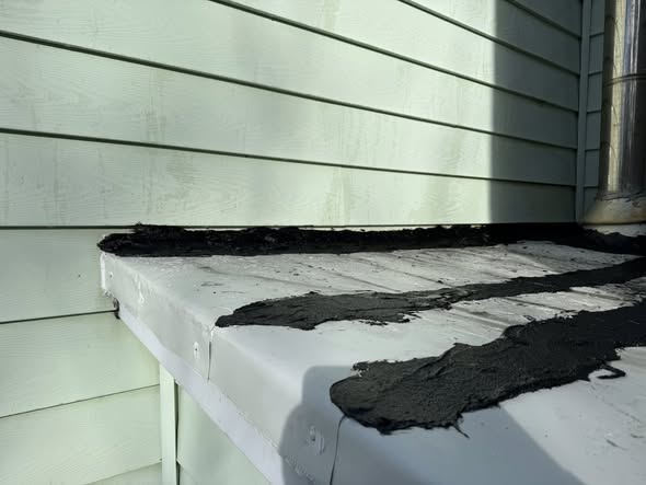 Before image of roof work.